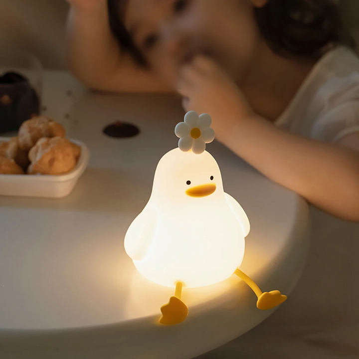 Sød And Lampe Nattelys