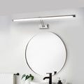 80-100cm LED væglampe - Moderne sort/sølv væglampe til badeværelset, indvendigt monteret billedlys