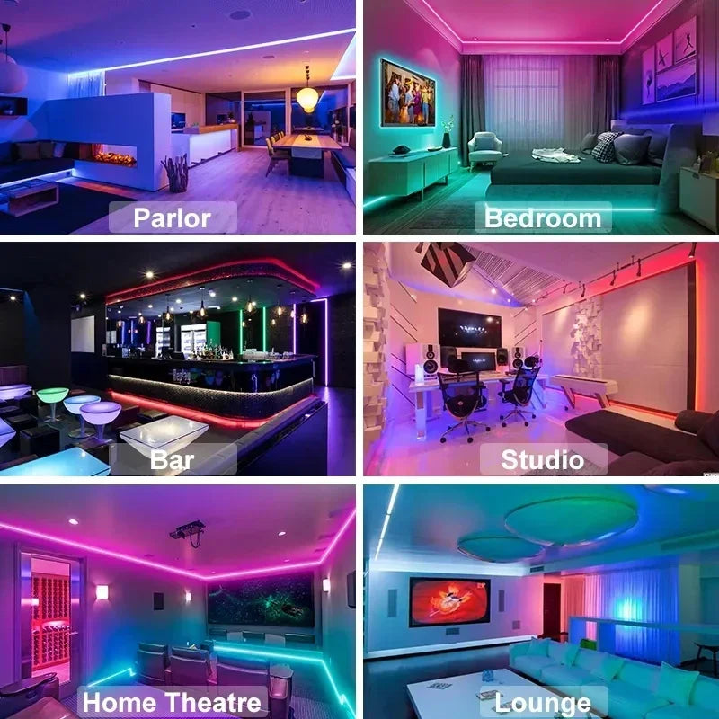 USB RGB LED Strip Lys med App Kontrol til Rum &amp; TV Baggrundsbelysning Dekor