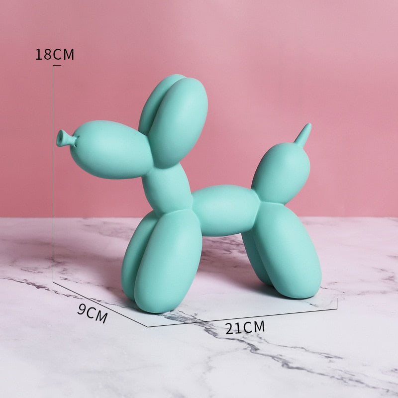 Luksuriøs boligindretning, ballonhund dekoration, kontorbord tilbehør, dyreindretning, moderne populær kunst, nordiske statuer
