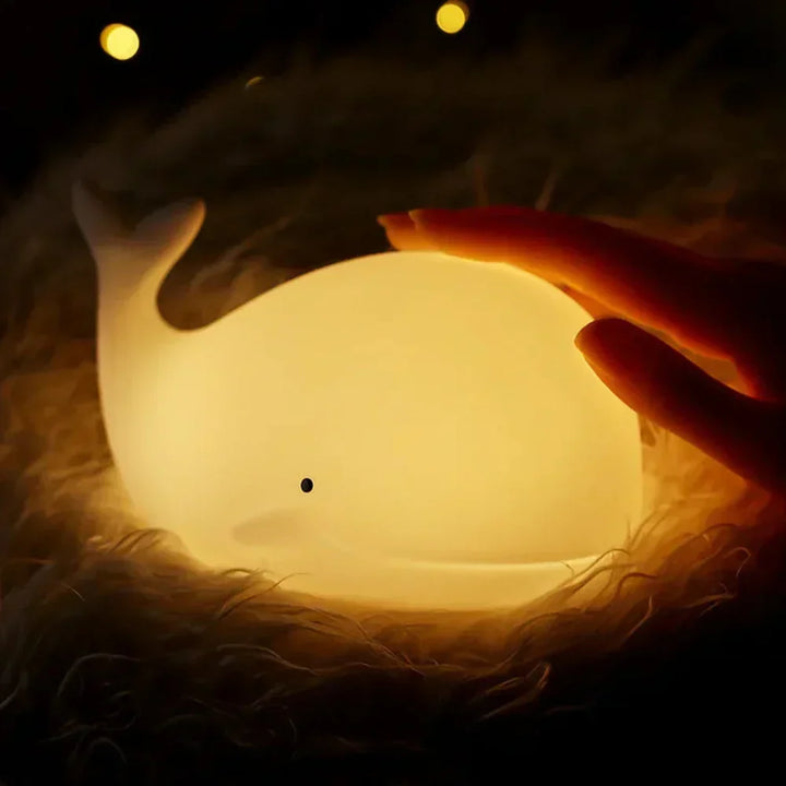 WhaleGlow – Børnevenlig natlampe med hval-tema