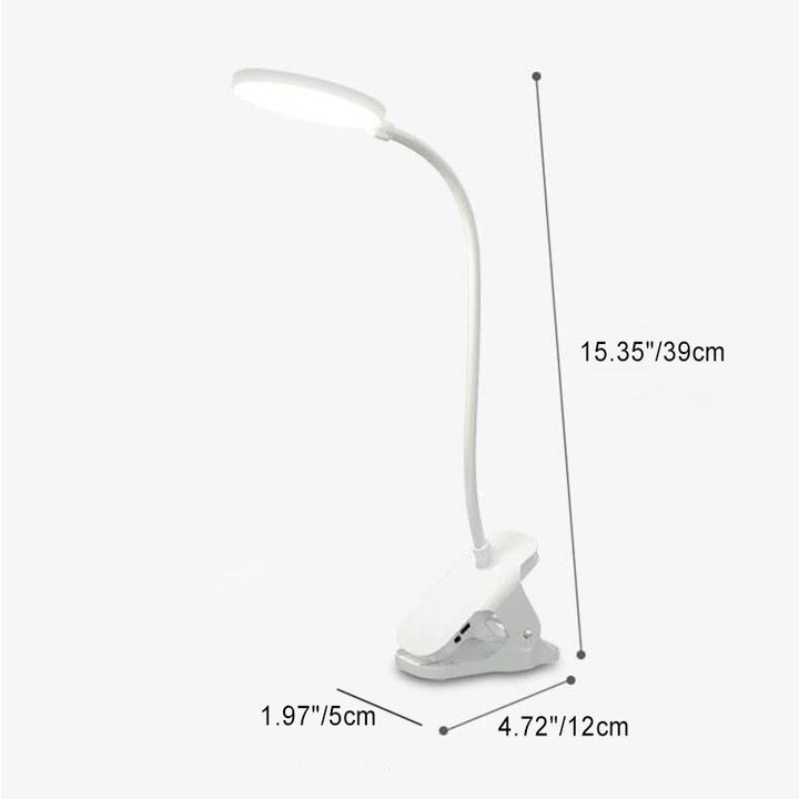 Simpel LED Clip Skrivebordslampe Genopladelig Øjenbeskyttelse Nattelys