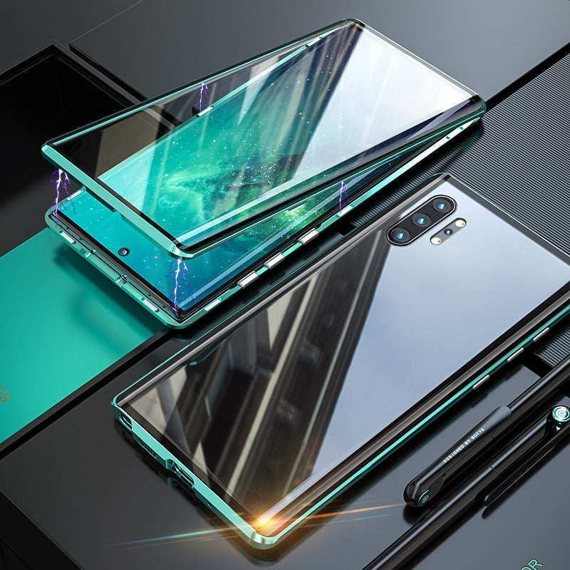 Magnetisk Tempereret Glas Dobbelt-Sidet Telefon Case til Samsung