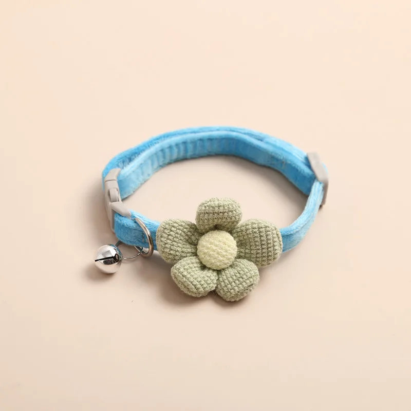 Justerbar Kattekrave med Blomst - FlowerCharm