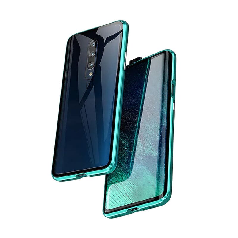 Magnetisk hærdet glas dobbelt-sidet telefoncover til Samsung