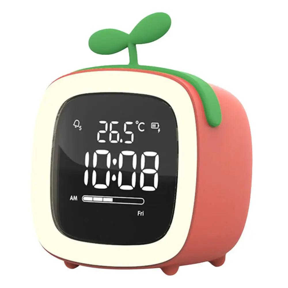 BunnyGlow - LED Vækkeur – Nattelys med Digital Skærm &amp; Timer
