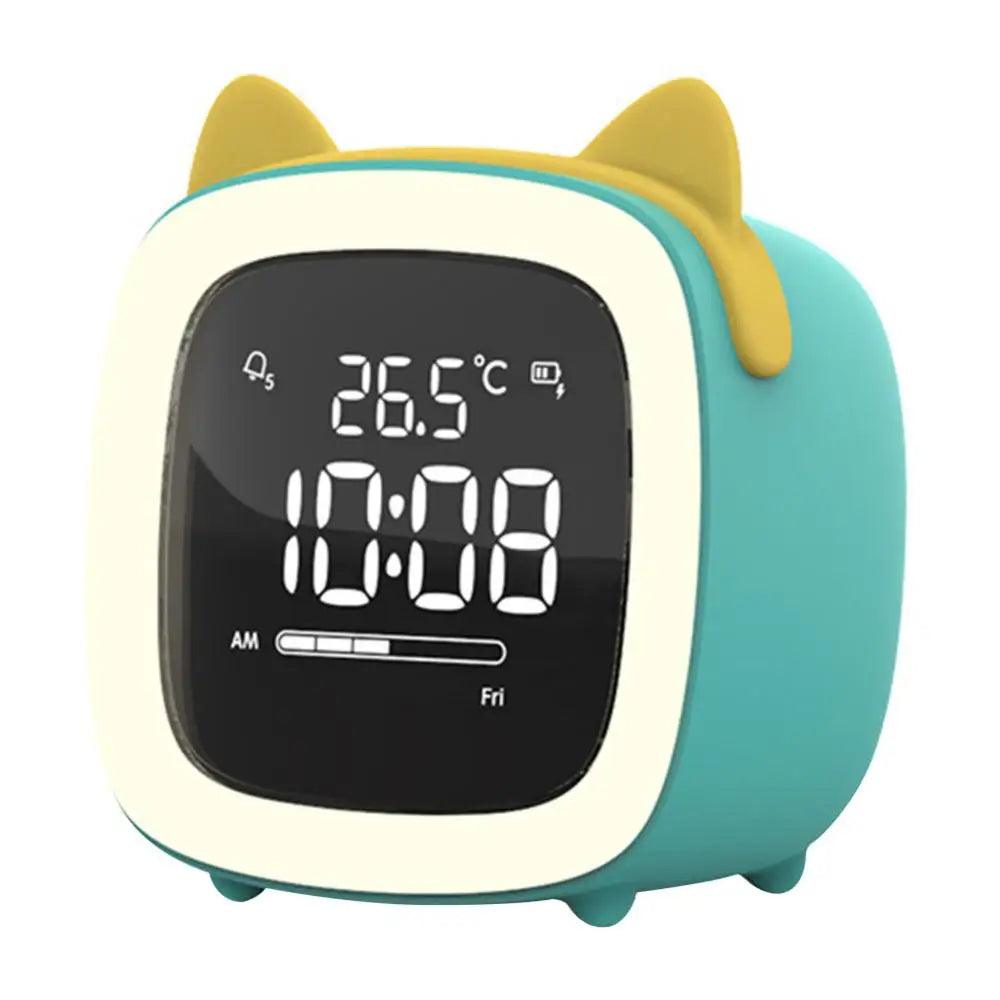 BunnyGlow - LED Vækkeur – Nattelys med Digital Skærm &amp; Timer