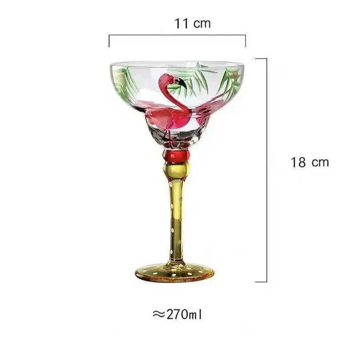 farverig Margarita Cocktailglas