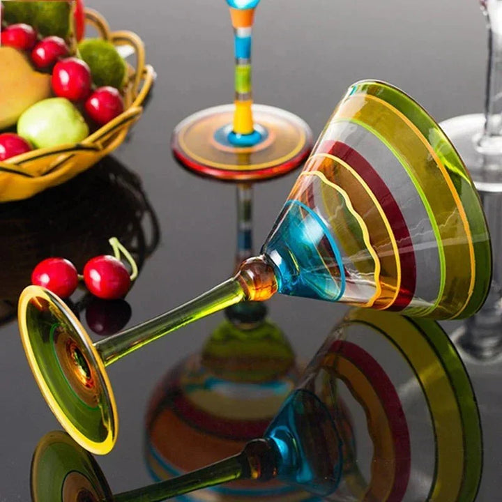 farverig Margarita Cocktailglas