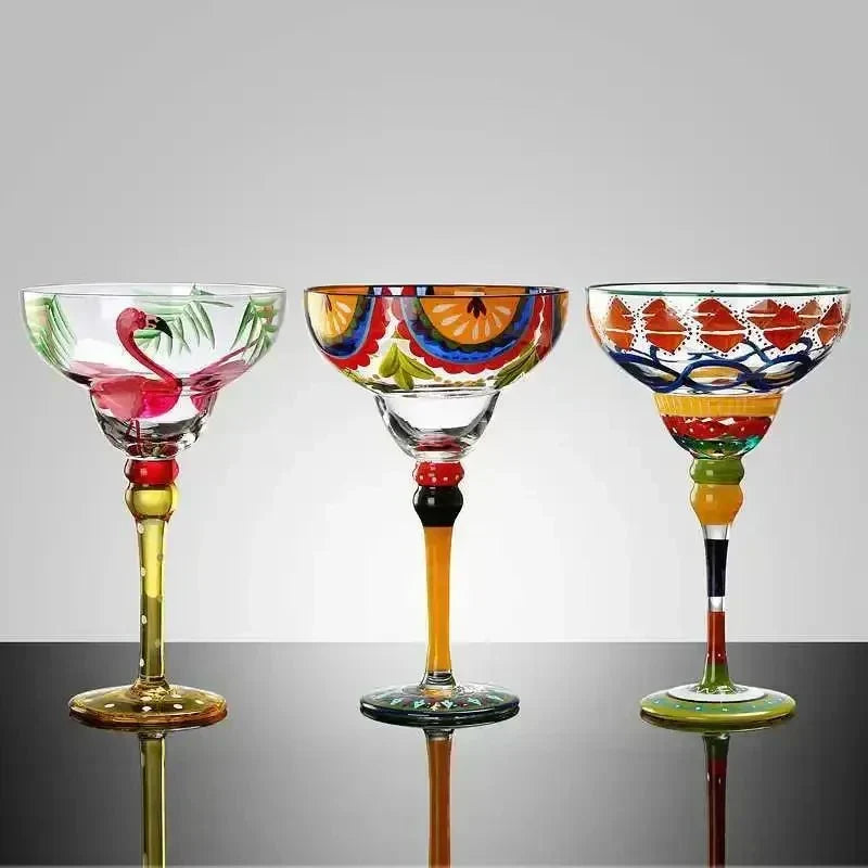 farverig Margarita Cocktailglas