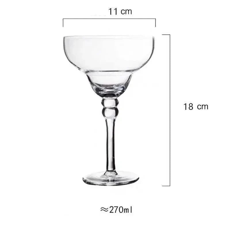 farverig Margarita Cocktail Glas