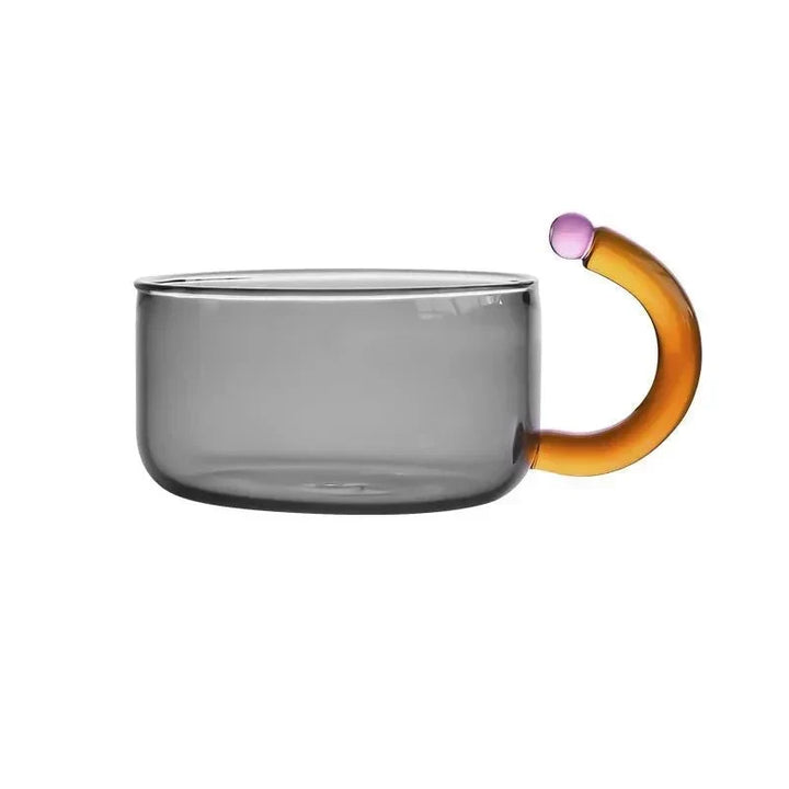 Kontrastfarvet Gennemsigtig Teapot &amp; Kop Sæt
