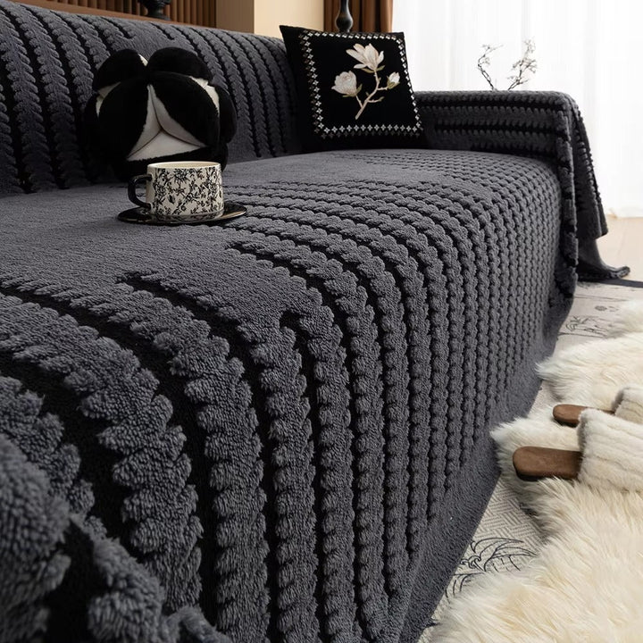 CouchGuard – Luksuriøs sofaovertræk med skridsikker bagside