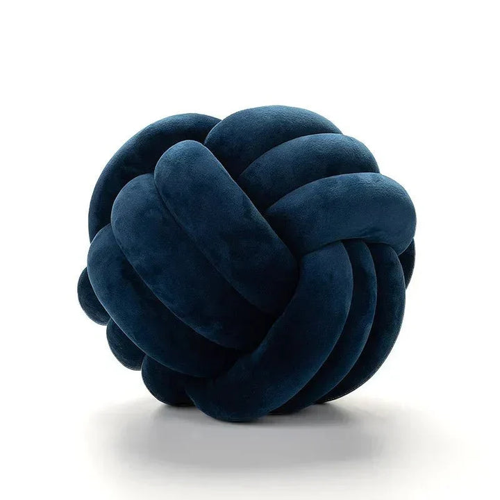 Dekorativ knyttet suede-look bold blød pude