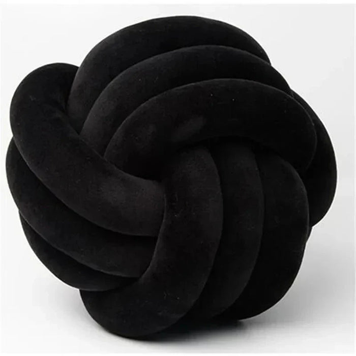 Dekorativ knyttet suede-look bold blød pude
