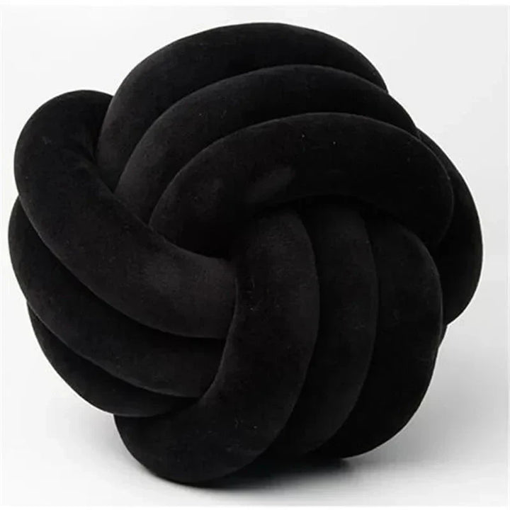Dekorativ knyttet suede-look bold blød pude