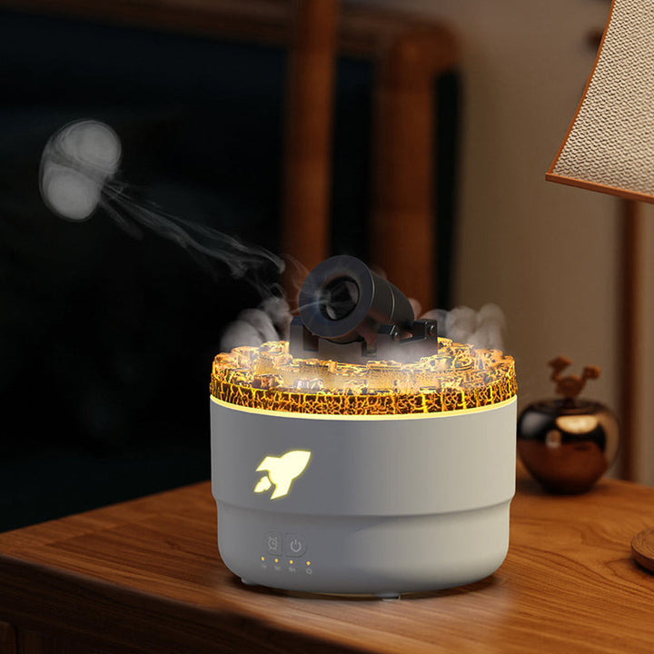 Aroma Diffuser og Luftfugter med Nattelys - LavaGlow