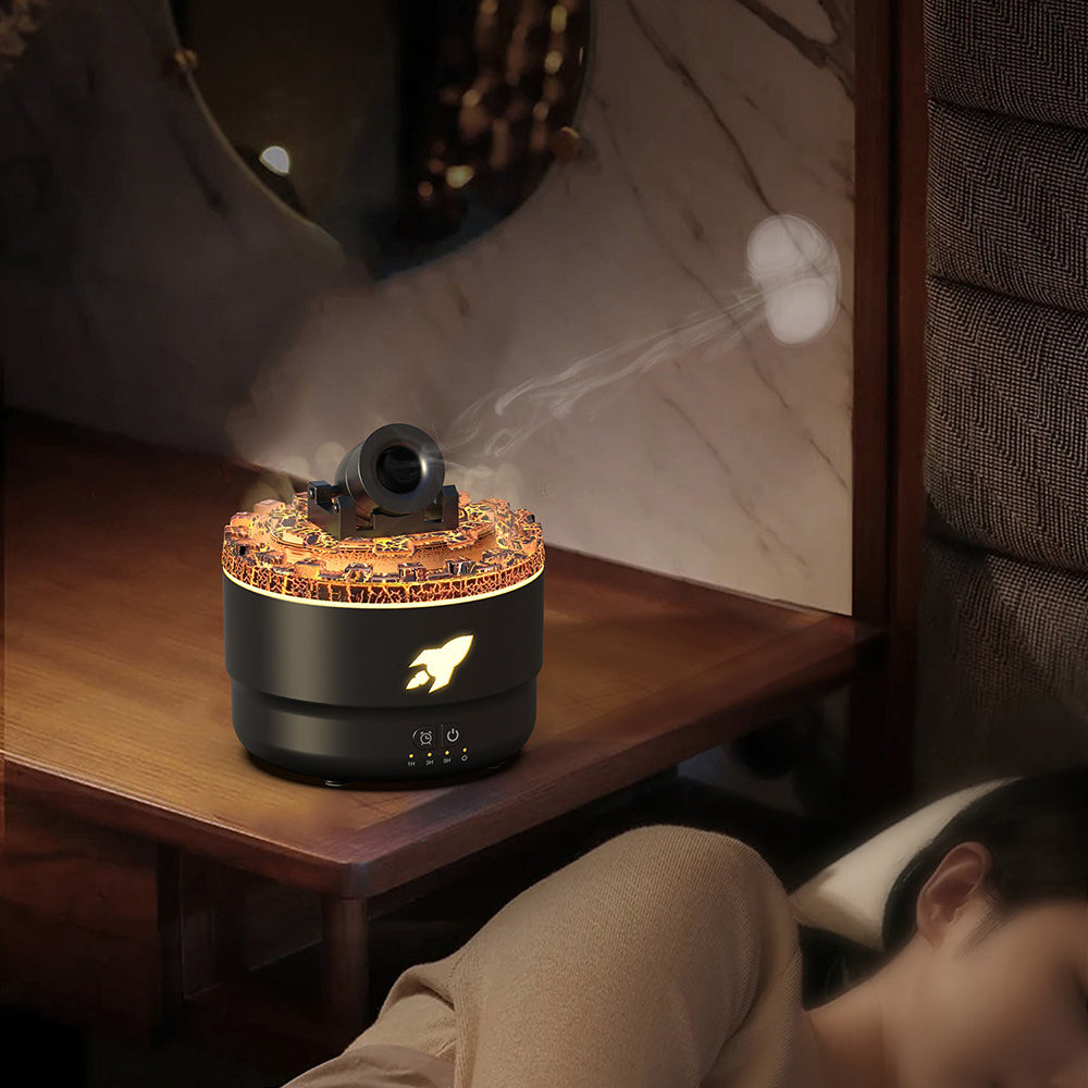 Aroma Diffuser og Luftfugter med Nattelys - LavaGlow