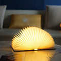 📖 Træ bog lampe - Til skrivebord studie gave dekoration lys