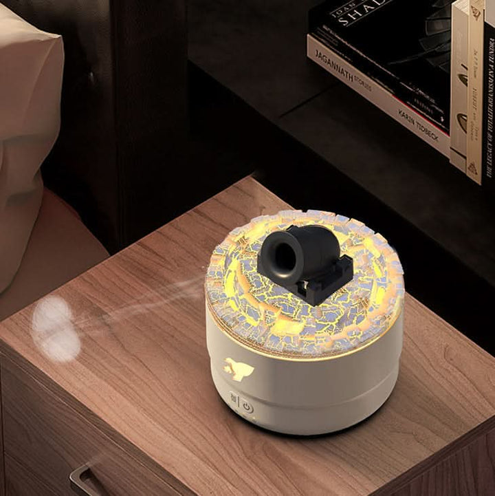 Lava Cannon Luftfugter Aroma Diffuser med Mist Nattelys