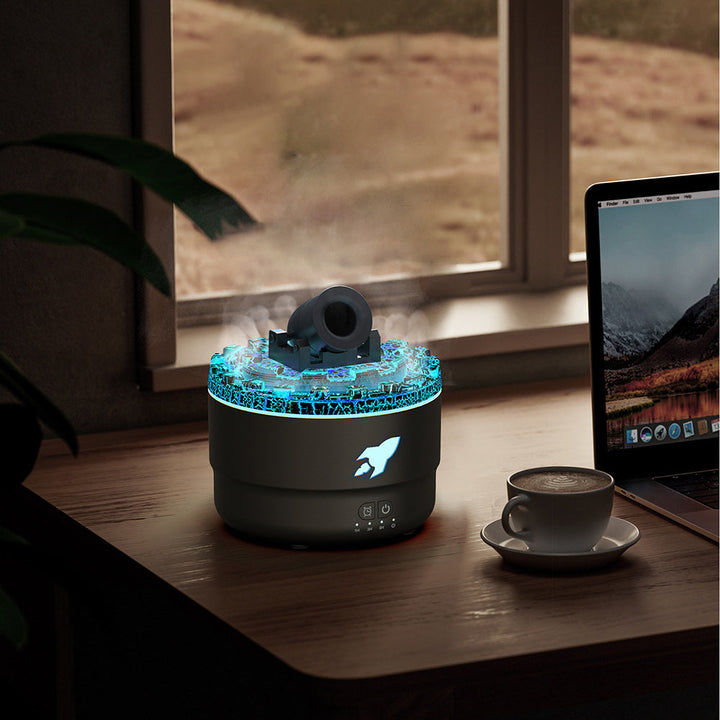 Aroma Diffuser og Luftfugter med Nattelys - LavaGlow