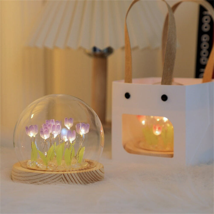 DIY Mini Tulipan Blomster Nattelys