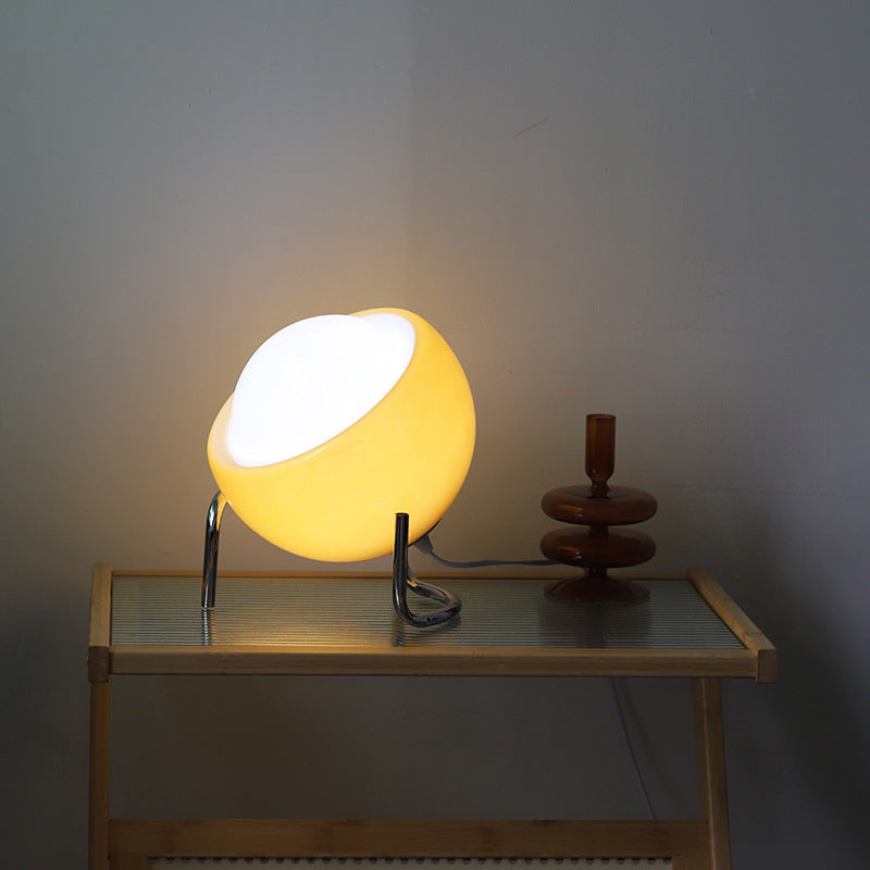 RETRO GLAS BORDLAMPE - AMBIENT NORDISK NATTELYS