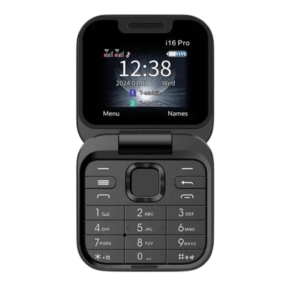 Lille foldbar mobiltelefon med dual SIM-kort