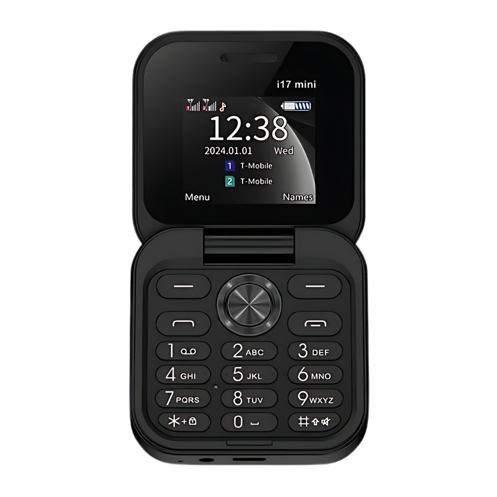 Lille foldbar mobiltelefon med dual SIM-kort