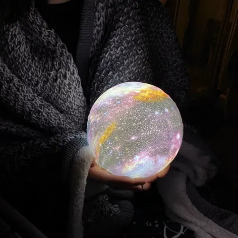 SterrenGlans Galaxy Lampe – LED Nattelys med Touch Kontrol |