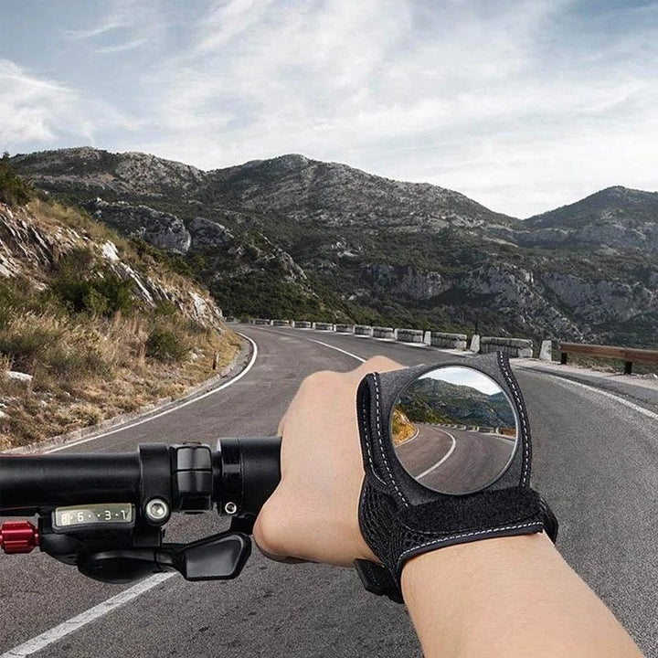 Cykling Håndleds Bakspejl | Bredvinklet Sikkerhedsaccessory | Justerbar &amp; Letvægts