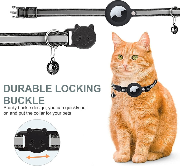 FELITRACK – GPS Tracker Halsbånd til Kat med Reflekterende Design