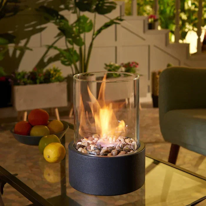 Trendy &amp; Bærbar Bord Ildlanterne - GlowLuxe