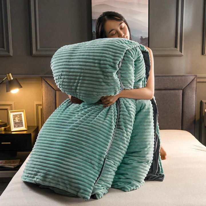 Fleece Tæppe Blødt Varme Plush Sengetøj