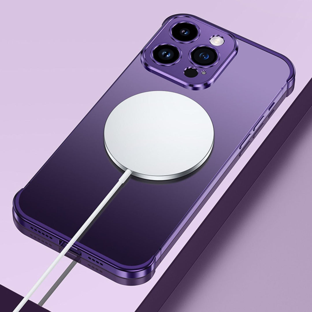 Ultra-tynd Metal Telefonetui | Slankt og Robust | Stødabsorberende Beskyttelse til iPhone og Android |