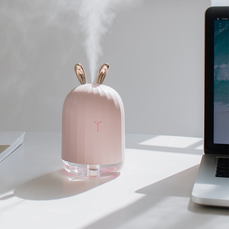 BunnyAir Børne Luftfugter – Med Nattelys og LED-belysning |