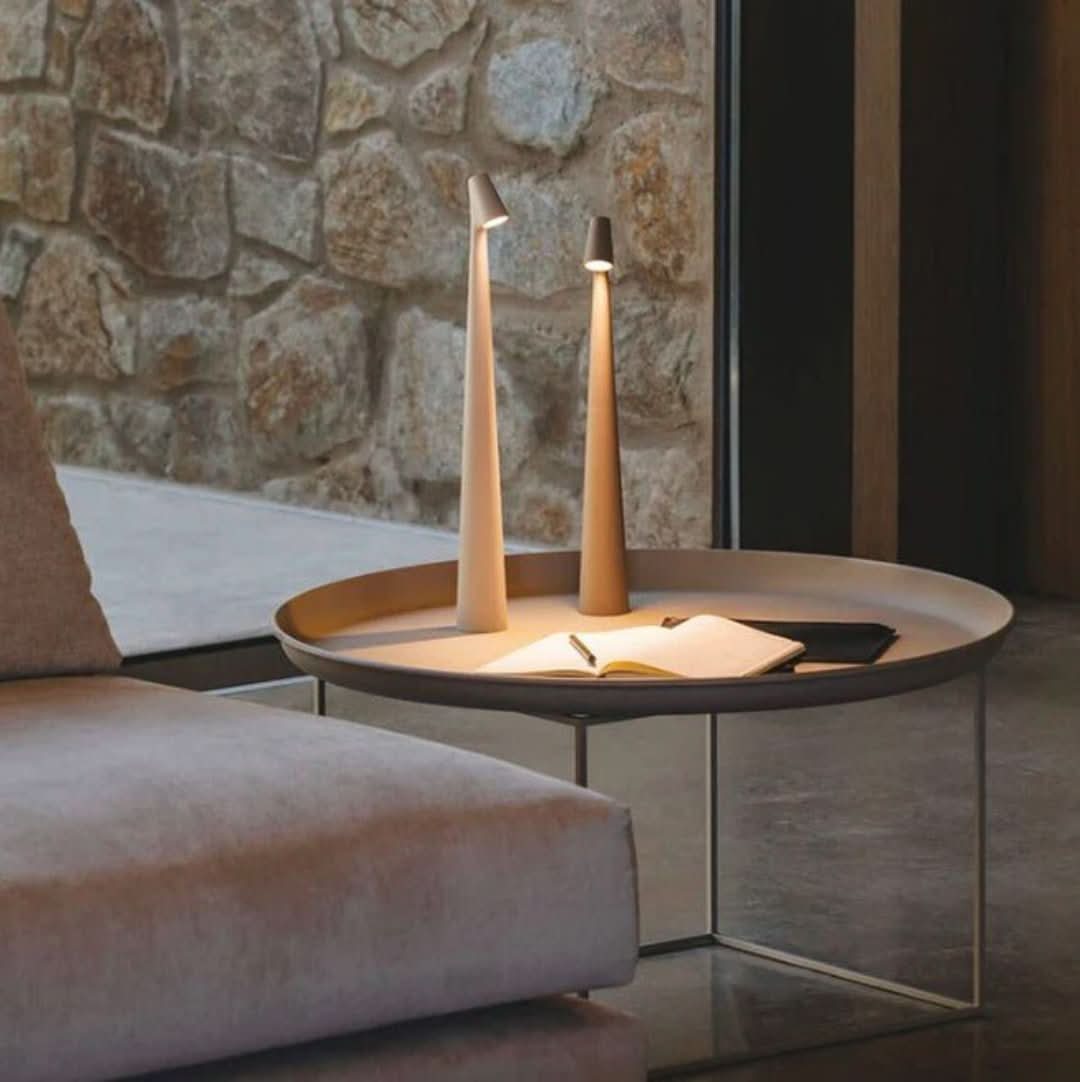 Nordisk Minimalistisk Design Stemningslampe | Trådløs | LED | Læselampe | Bordlampe