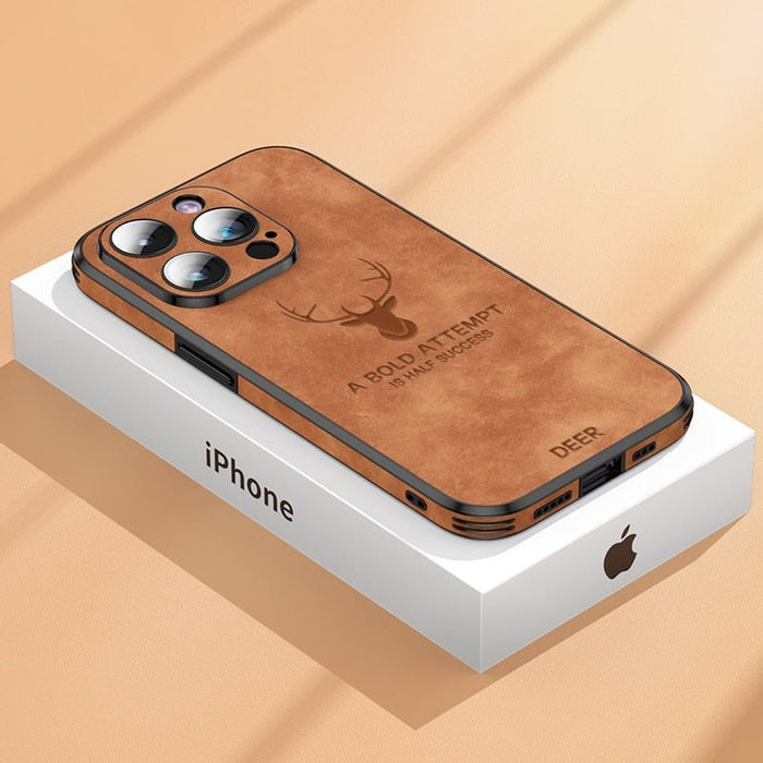 LUXIGUARD LÆDER – Luksuriøs iPhone Cover med Stødbeskyttelse