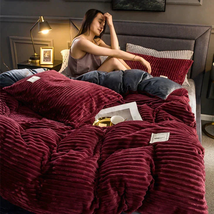 Fleece Tæppe Blødt Varme Plush Sengetøj