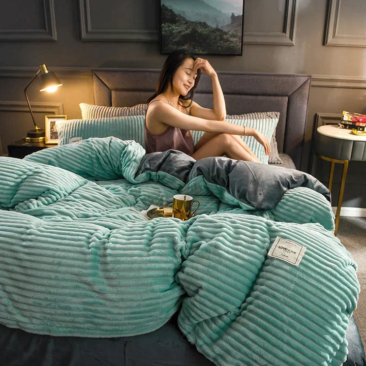 Fleece Tæppe Blødt Varme Plush Sengetøj
