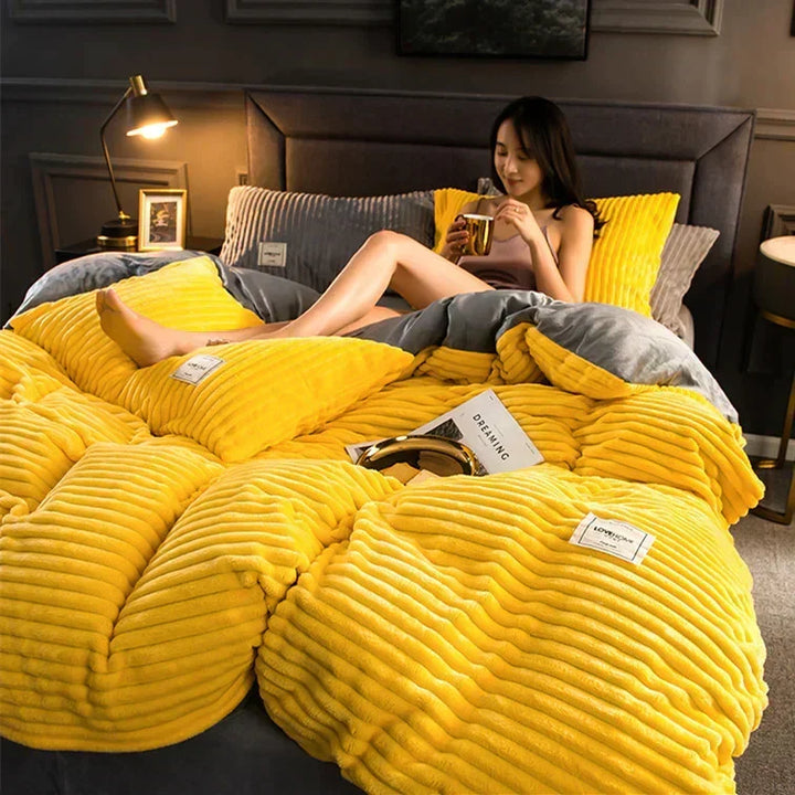 Fleece Tæppe Blødt Varme Plush Sengetøj
