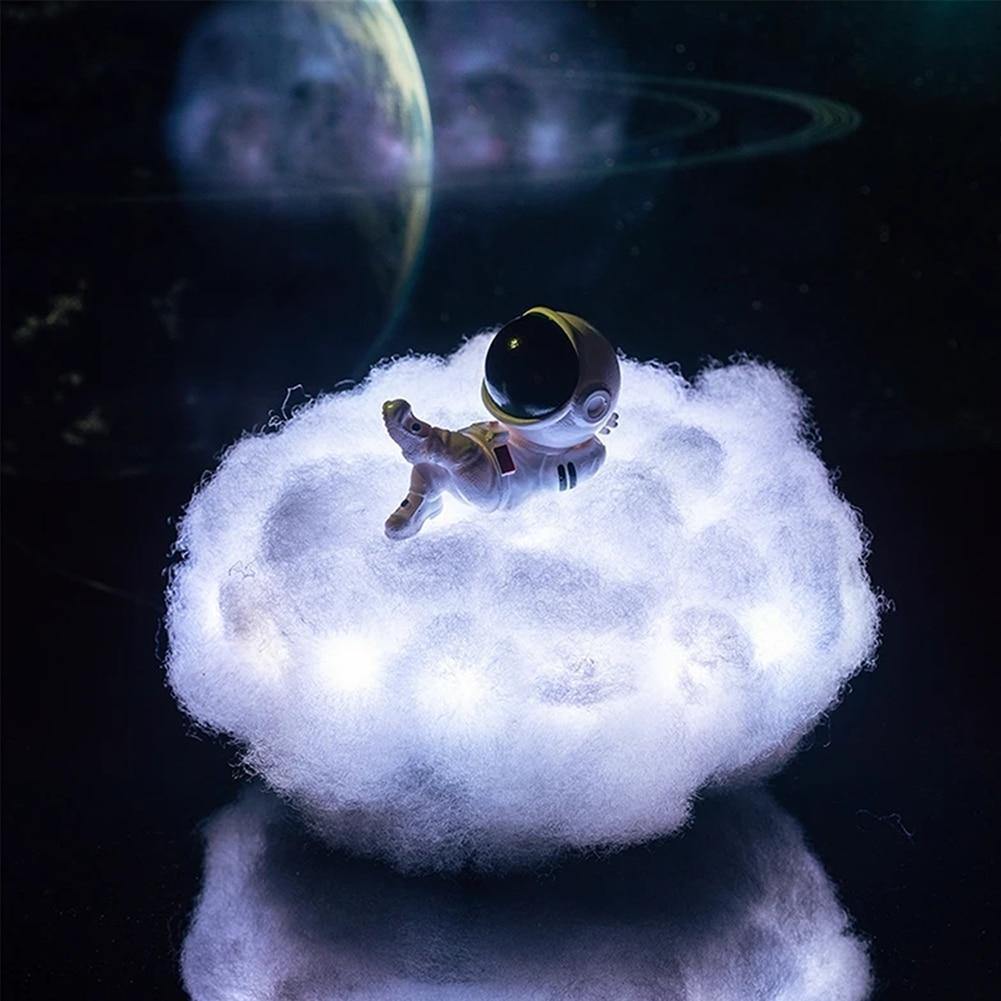 Astronaut farverig Skyer Nattelys