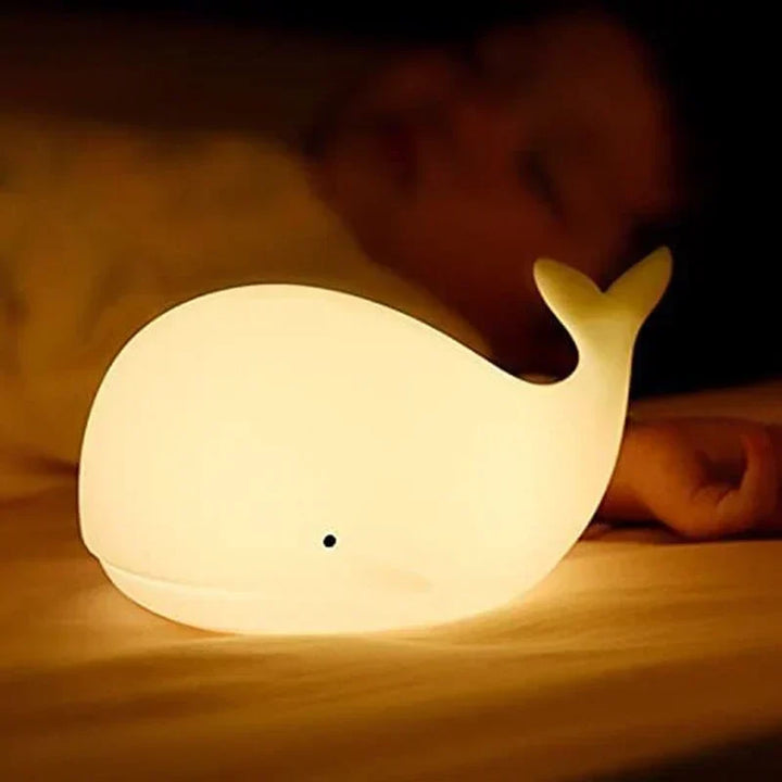 Sød Hval Nattelys med farveskift - GlowWhale