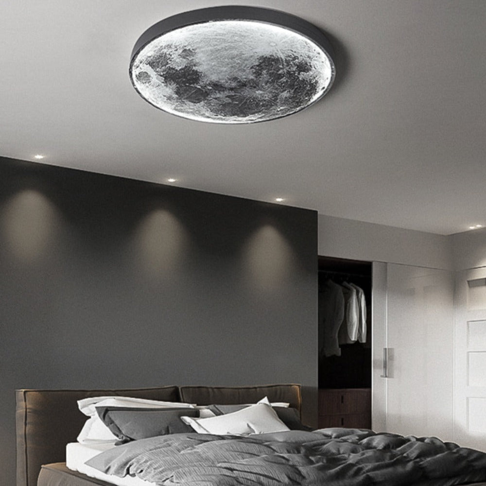 3D LED Måne eller Jord Loft- eller Væglampe (3 Stilarter) 24CM-80CM