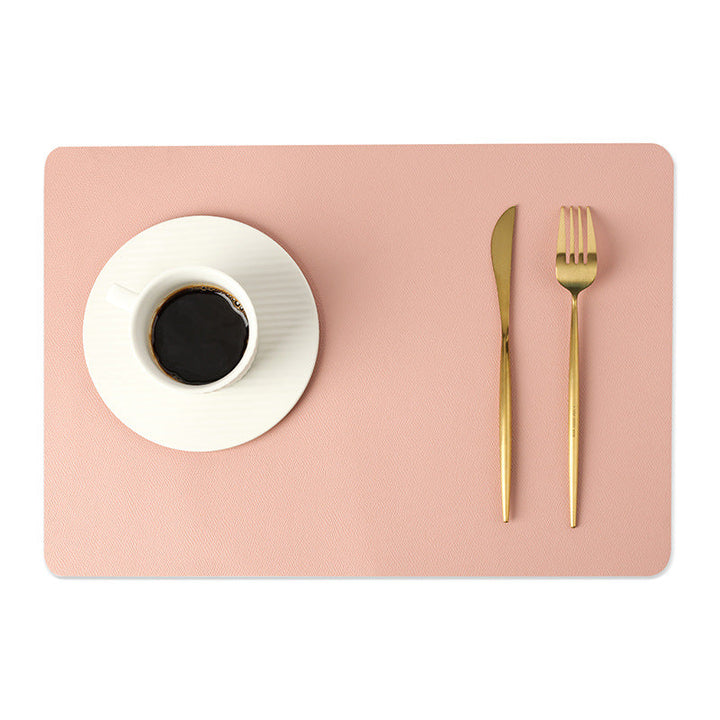 Moderne rektangulære vandtætte PU læder dækkeservietter
