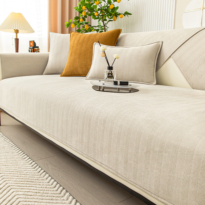 Herringbone Chenille Stof Møbelbeskytter Sofa Dække |