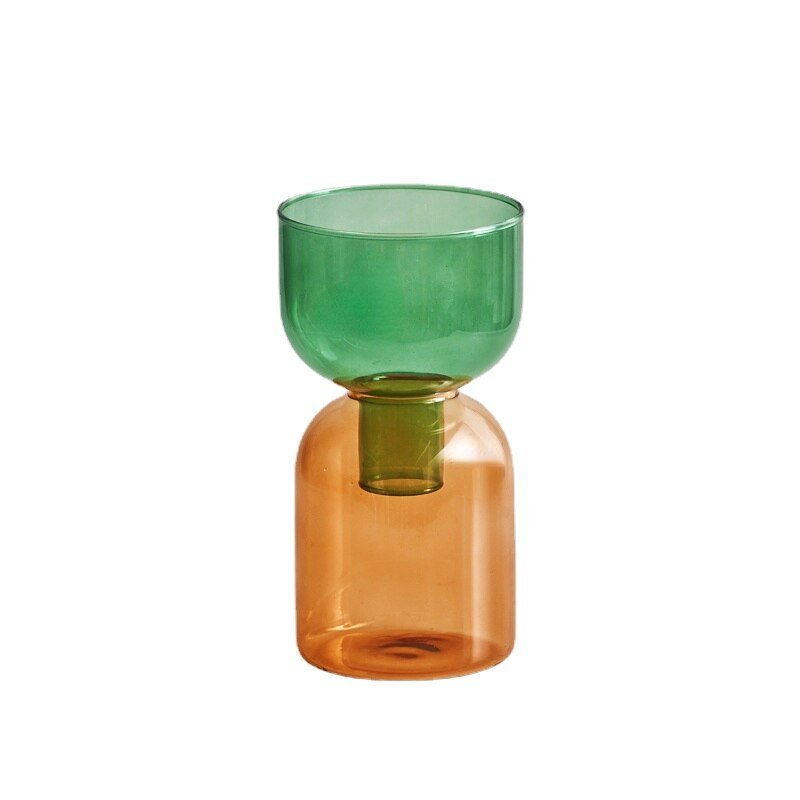 To-delt Mini Bud Vase Terrarium Sæt