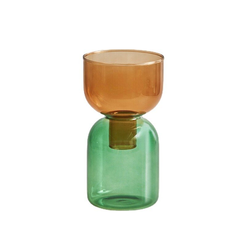 To-delt Mini Bud Vase Terrarium Sæt