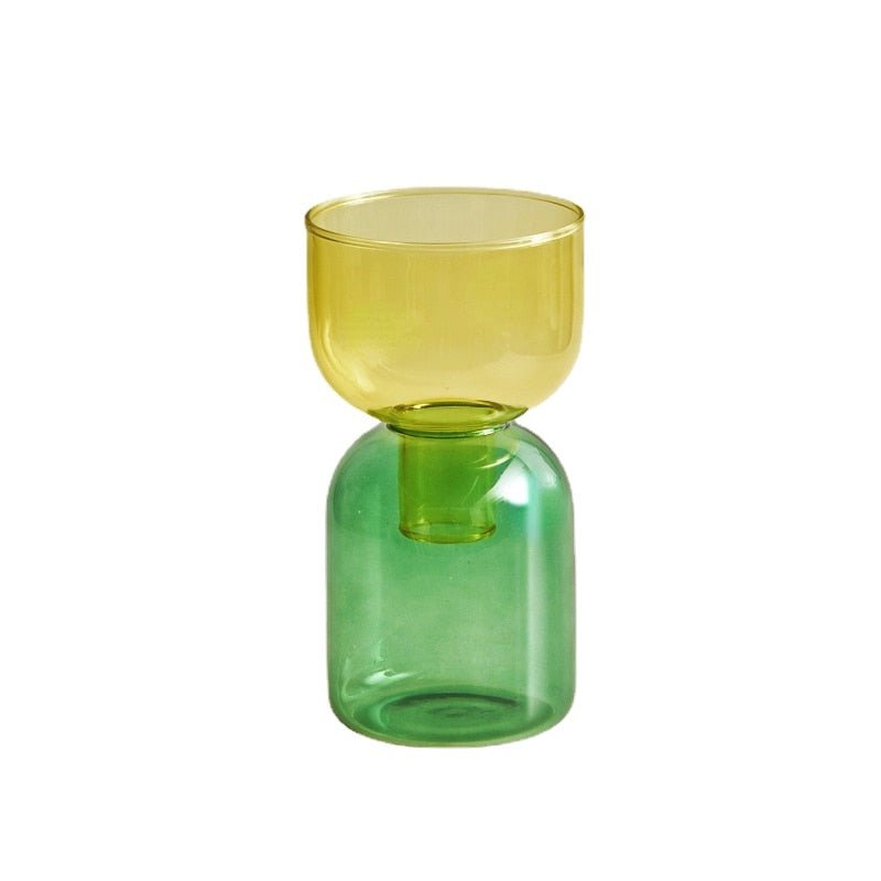 To-delt Mini Bud Vase Terrarium Sæt