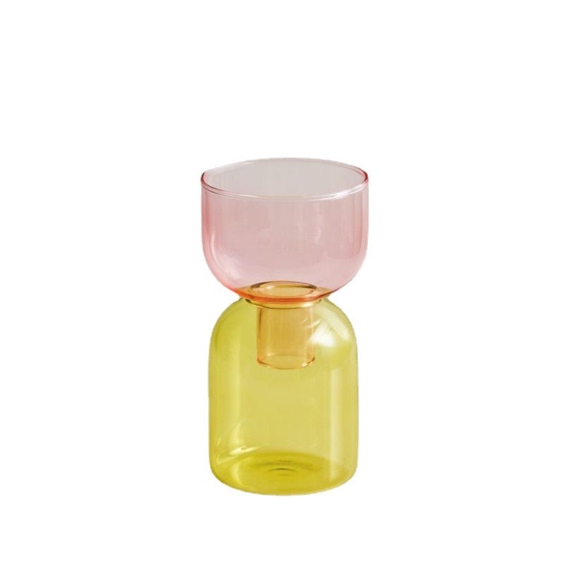 To-delt Mini Bud Vase Terrarium Sæt